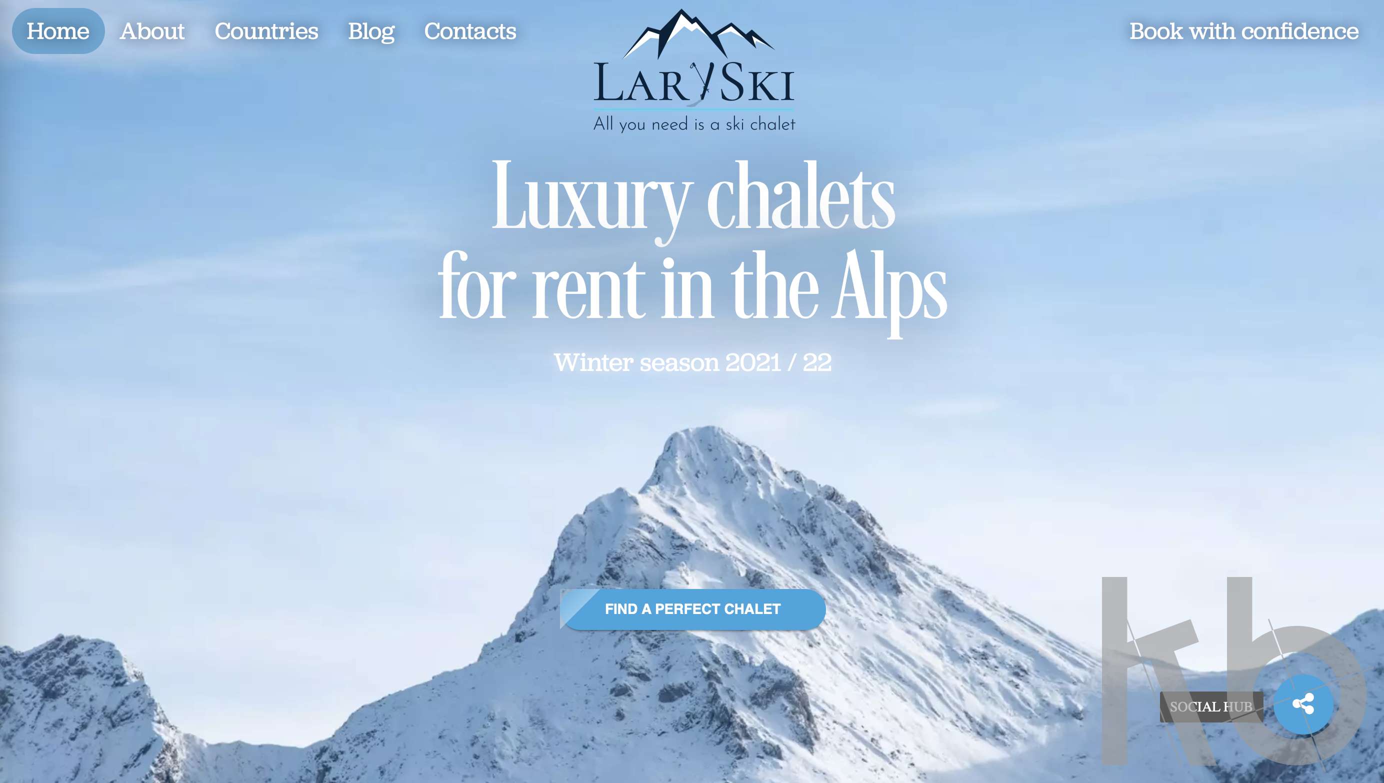 LarySki - сервис аренды шале в Альпах