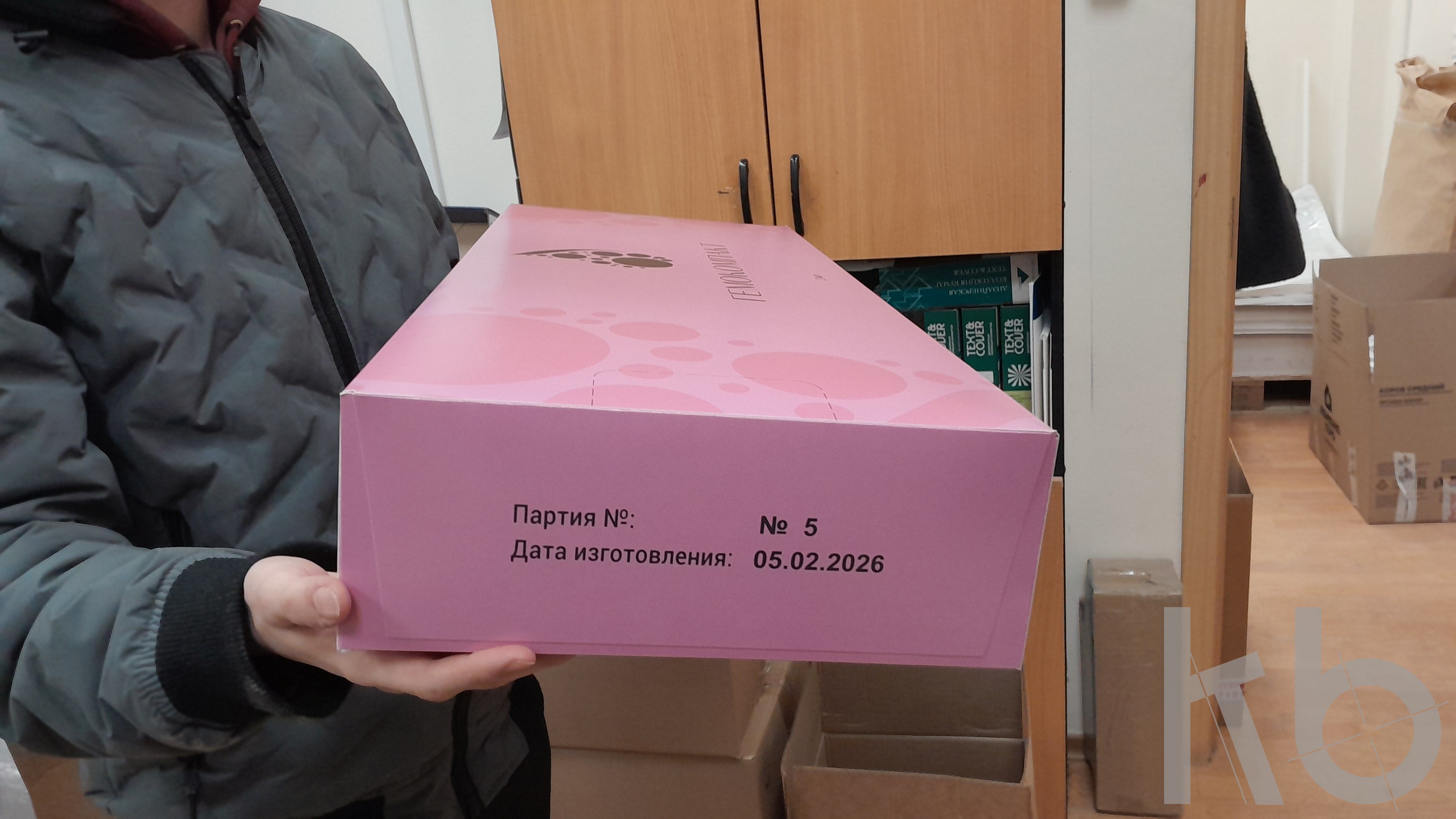 Бошьшая картонная коробка