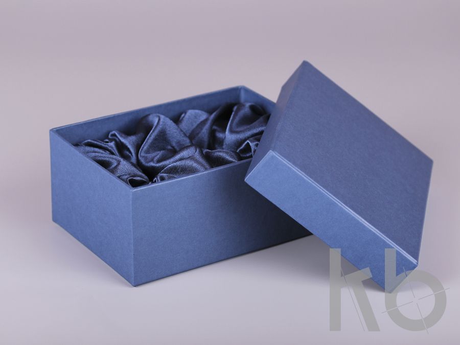Подарочная коробка с ложементом синяя