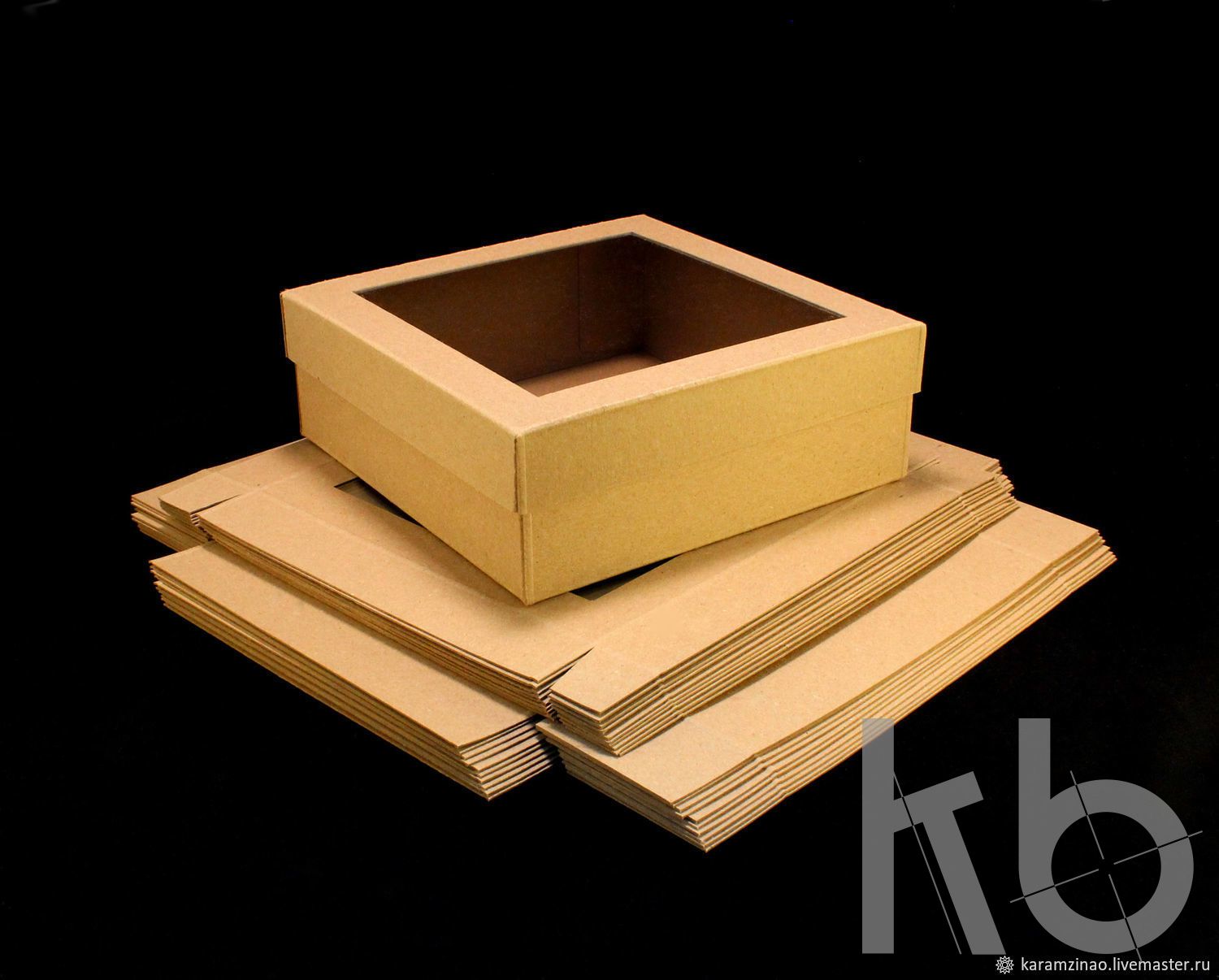 Самосборная коробка крышка-дно