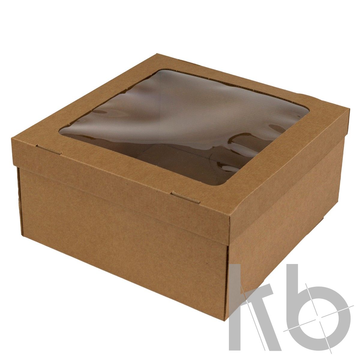 Коробка крышка-дно из МГК с окном на крышке