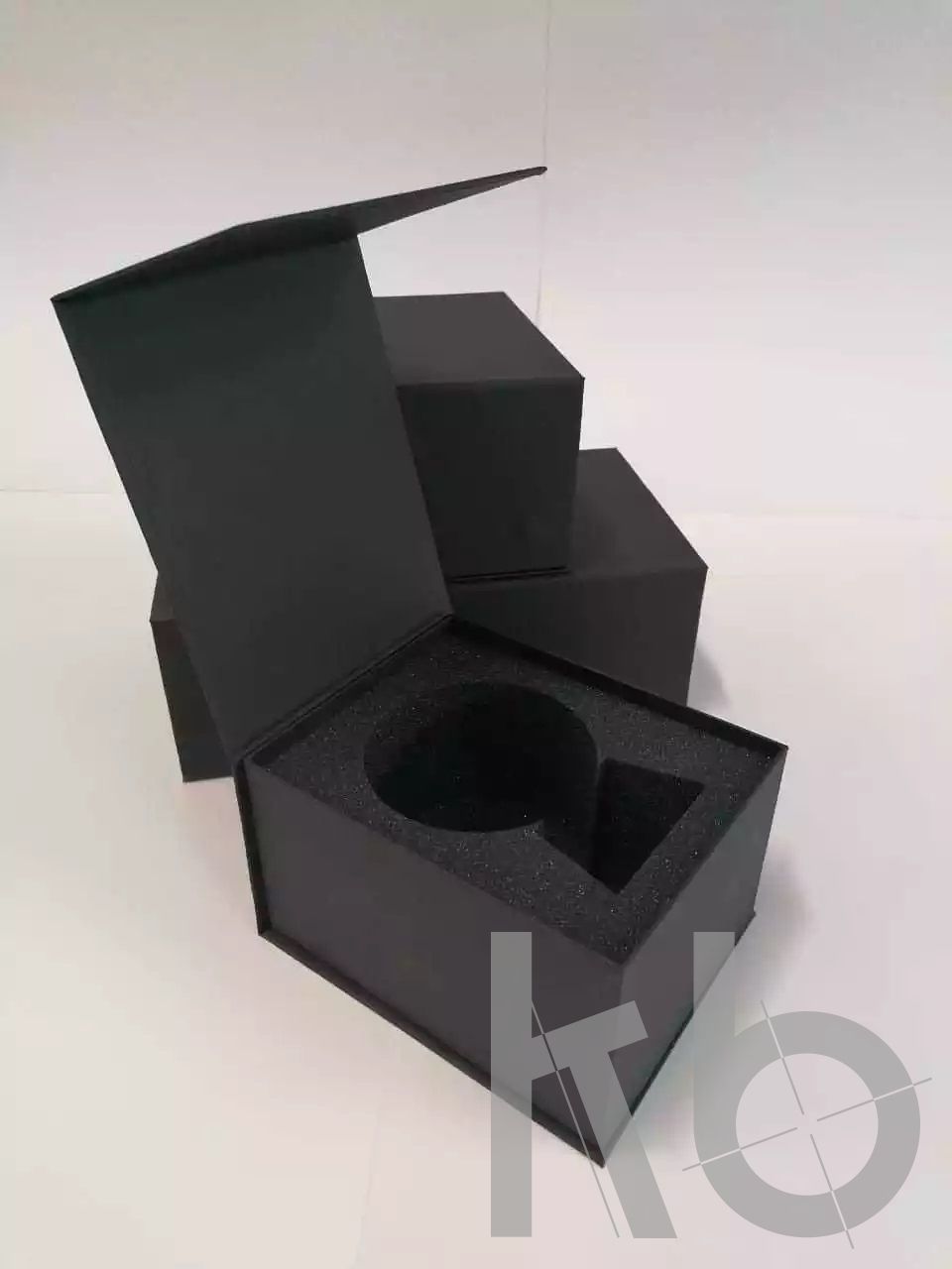 Коробка с ложементом черная