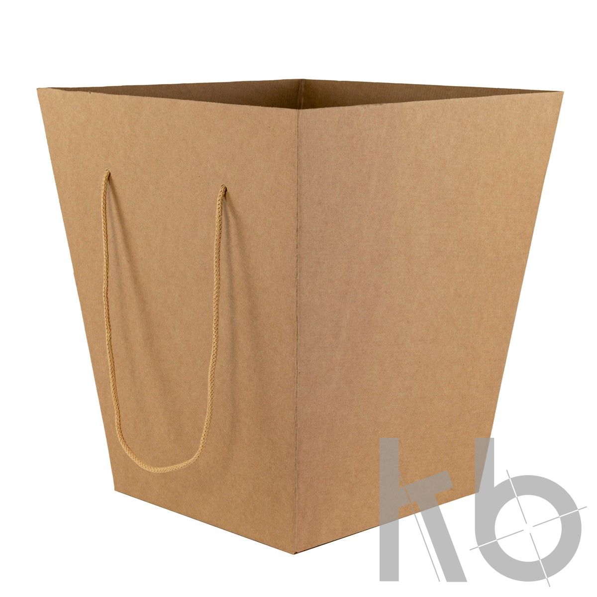 Коробка-переноска для цветов и подарков с  ручками