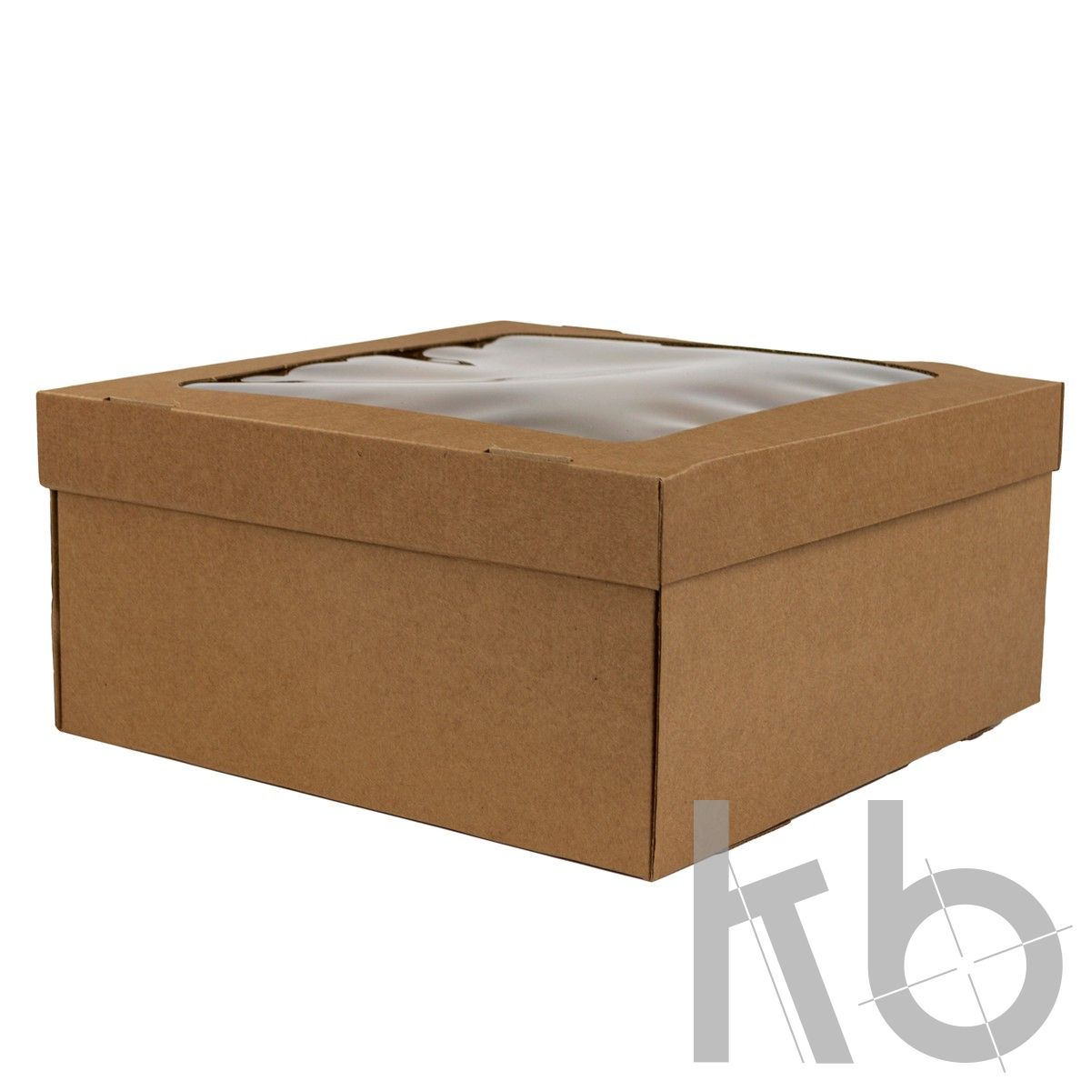 Коробка крышка-дно из МГК с окном на крышке