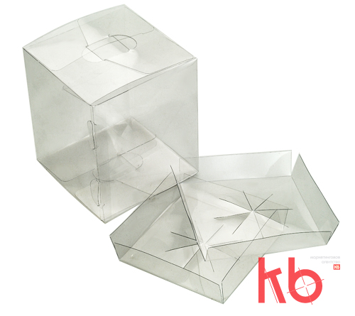 Пластиковая прозрачная коробочка для елочного шара с фиксаторами