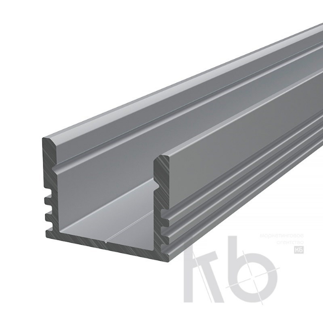 Профиль накладной алюминиевый 1612-2, 2 м REXANT