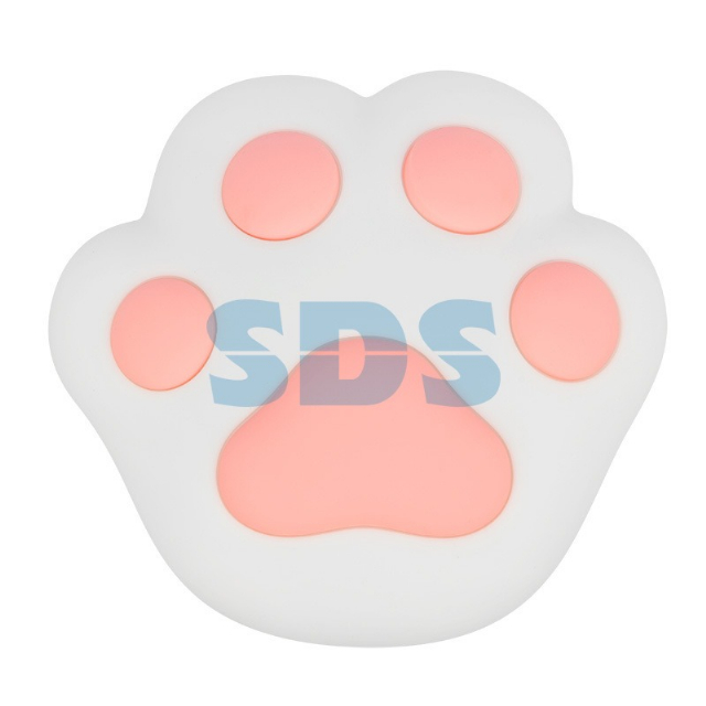 Силиконовый ночник «Кошачья лапа» розовый, NEON-NIGHT