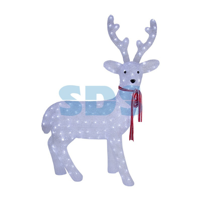 Акриловая светодиодная фигура "Северный олень" 95х69х30 см, 420 светодиодов, IP65 понижающий трансформатор в комплекте, NEON-NIGHT