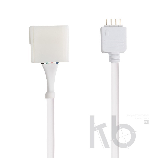 Коннектор соединительный для RGB светодиодных лент с влагозащитой шириной 10 мм и контроллеров LAMPER