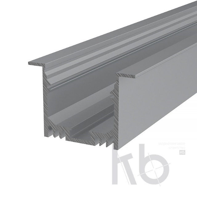 Профиль врезной алюминиевый 5032-2, 2 м REXANT