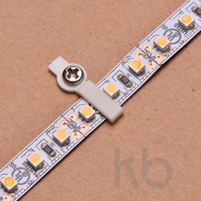 Монтажная клипса для светодиодной ленты шириной 8 мм LAMPER