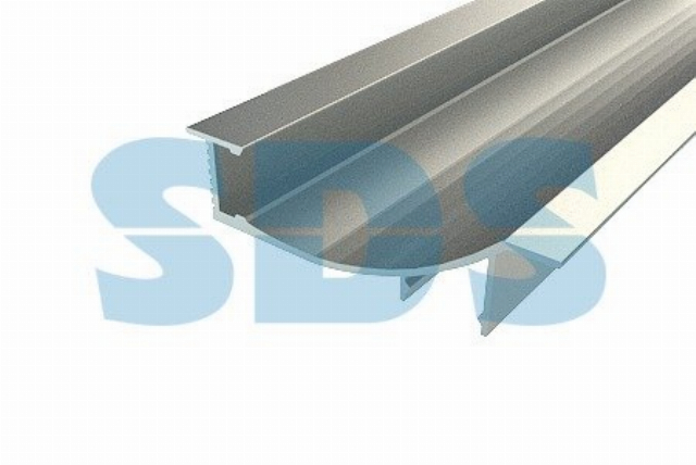 Профиль встраиваемый декоративный алюминиевый 1670-2, 2 м REXANT