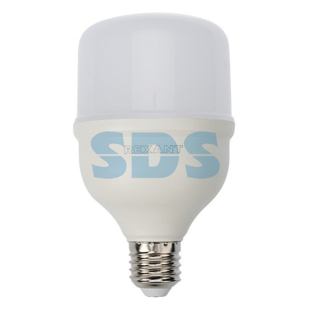Лампа светодиодная высокомощная 30 Вт E27 с переходником на E40 2850 лм 6500 K холодный свет REXANT