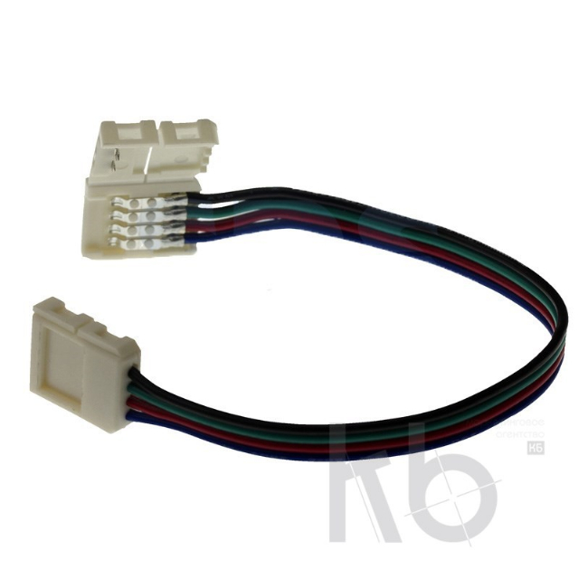 Коннектор соединительный (2 разъема) для RGB светодиодных лент шириной 10 мм, длина 15 см LAMPER