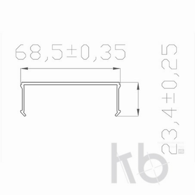Рассеиватель для профиля матовый 68, 2 м REXANT
