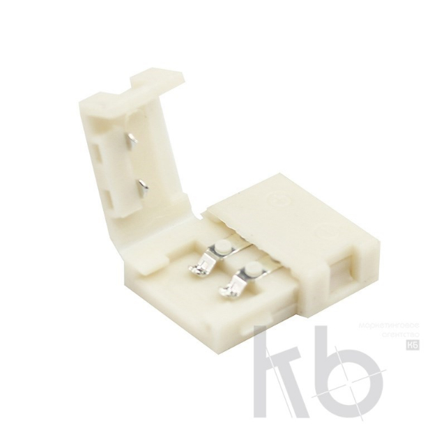 Коннектор стыковочный для одноцветных светодиодных лент шириной 8 мм LAMPER