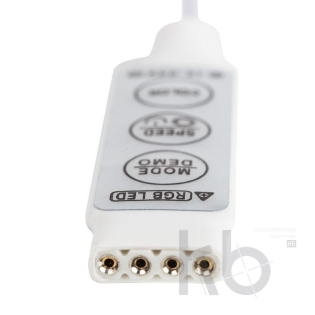 LED мини контроллер с разьемом 5,5х2,1 мм 72/144 W, 3 кнопки, 12 V/24 V