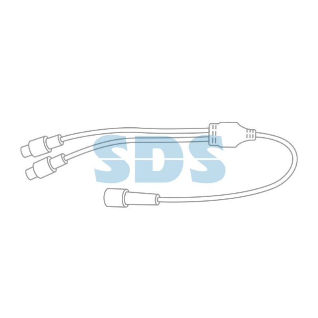 Разветвитель -Y для уличных гирлянд Professional (1 вход, 2 выхода) белый ПВХ