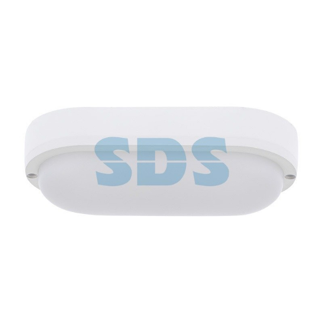 Светильник светодиодный пылевлагозащищенный REXANT ЖКХ-01 овал 12 Вт 1000 Лм IP65 177 мм 6500 K с микроволновым датчиком движения