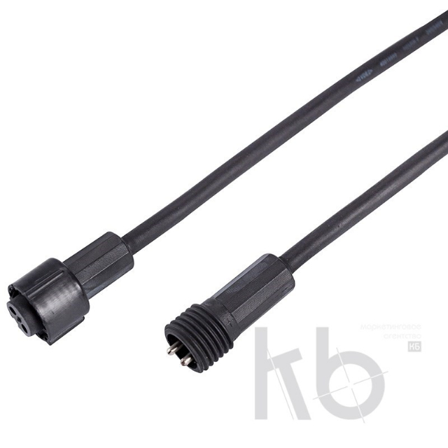 Удлинитель для уличных гирлянд Professional 3 м белый ПВХ