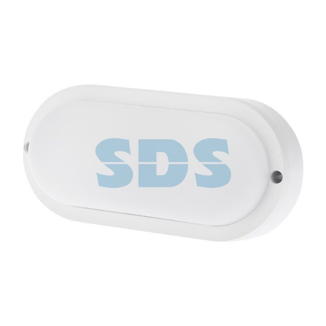 Светильник светодиодный пылевлагозащищенный REXANT ЖКХ-01 овал 12 Вт 1000 Лм IP65 177 мм 6500 K с микроволновым датчиком движения