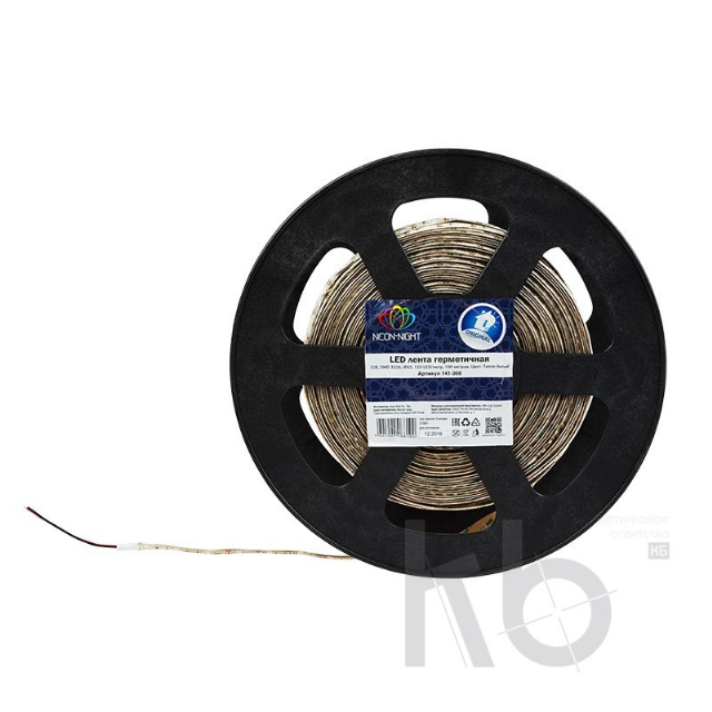 LED лента силикон, 10 мм,  IP65, SMD 2835, 120 LED/m, 12 V,  цвет свечения теплый белый, бухта 100 м