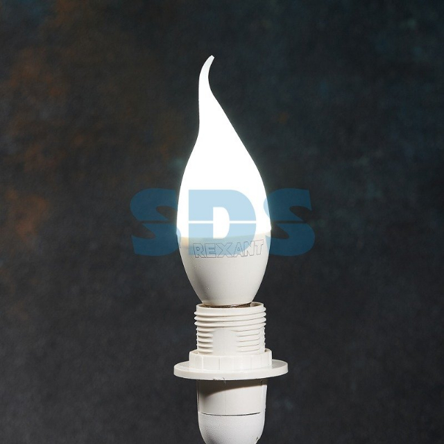 Лампа светодиодная Свеча на ветру (CW) 7,5 Вт E14 713 лм 6500 K холодный свет REXANT
