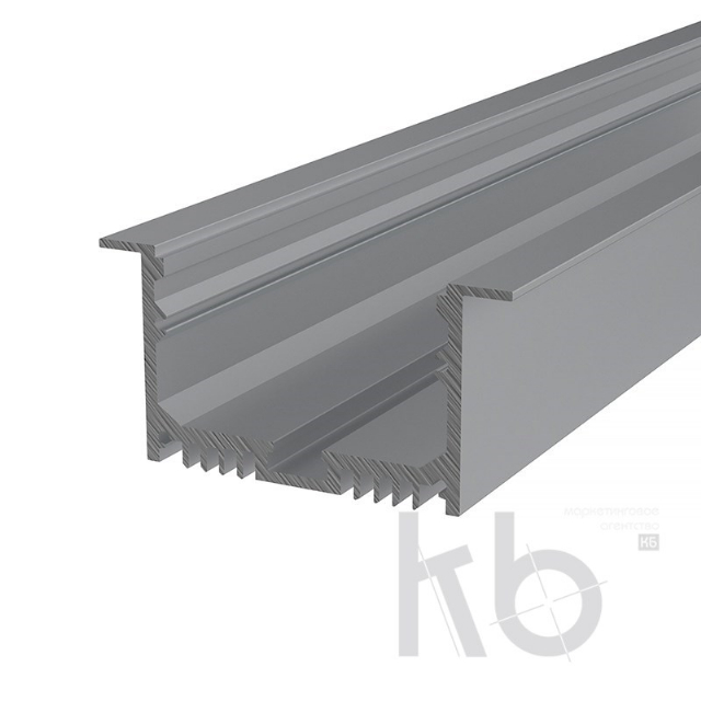 Профиль врезной алюминиевый 6332-2 2 м REXANT