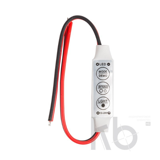 LED мини диммер радио  72/144 W, 3 кнопки,12 V/24 V