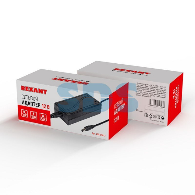 Источник питания 110-220 V AC/12 V DC 4,5 А 50 W с DC разъемом подключения 5.5х2.1, без влагозащиты (IP23)