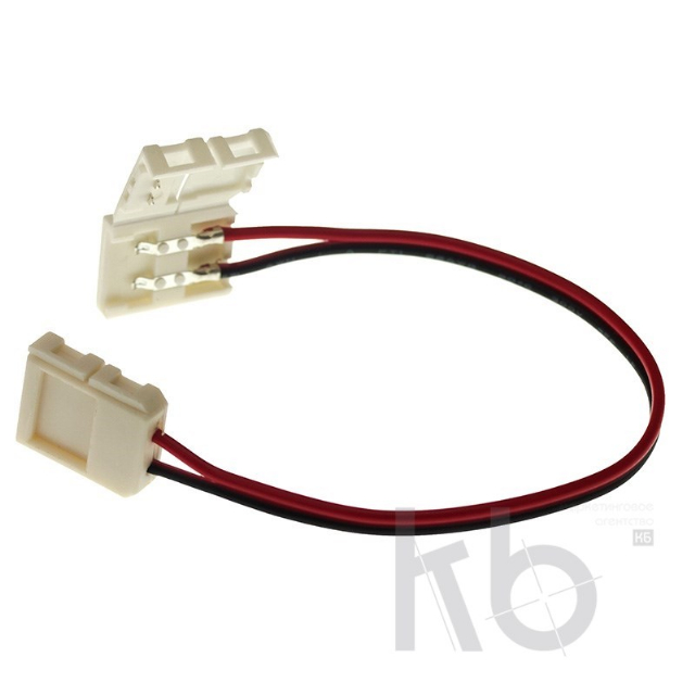 Коннектор соединительный (2 разъема) для одноцветных светодиодных лент шириной 10 мм, длина 15 см LAMPER