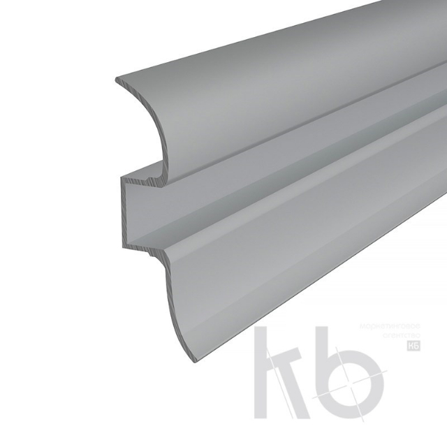 Профиль плинтус алюминиевый 5016-2 2 м REXANT