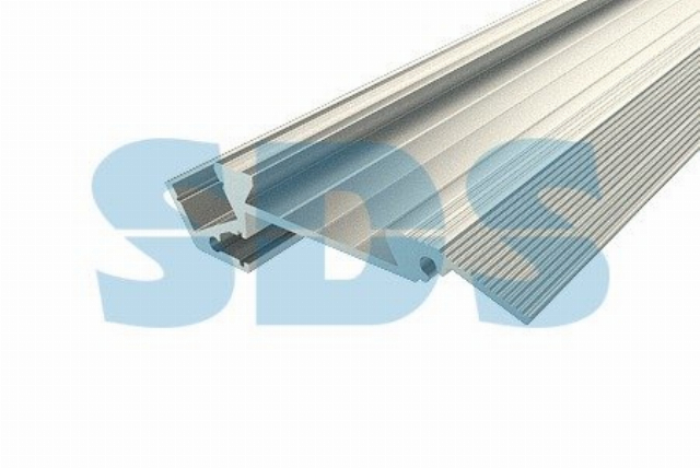 Профиль для ступеней без резиновой вставки алюминиевый 6718-2 2 м REXANT