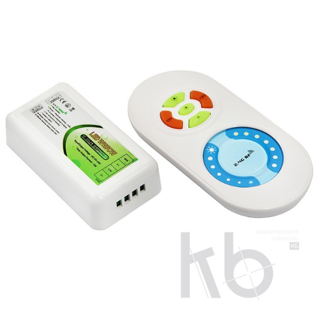 LED контроллер 2.4G (управление цветовой температурой и яркостью) LAMPER