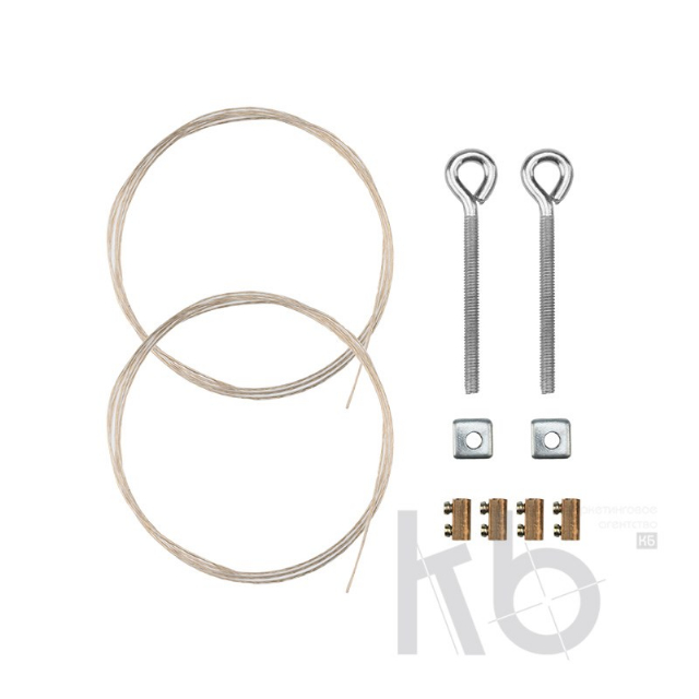 Комплект подвесов, трос Ø 0,85 мм, длина 1 м (комплект 2 шт.)