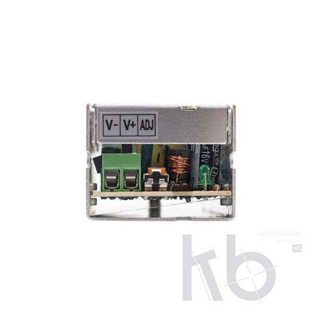 Источник питания 110-220 V AC/12 V DC 0,5 A 5 W с разъемами под винт, без влагозащиты (IP23)