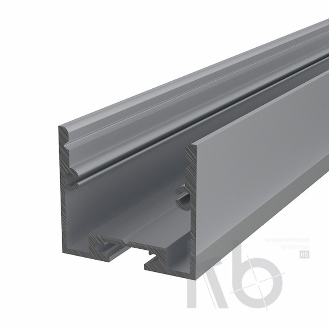 Профиль накладной алюминиевый 2825-2, 2 м REXANT