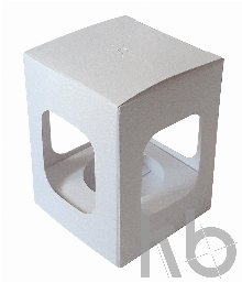 Коробочка для шара 60 мм белая фиксаторы в корпусе