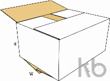 Картонная коробка с прорезями внахлест (OSC) 0202