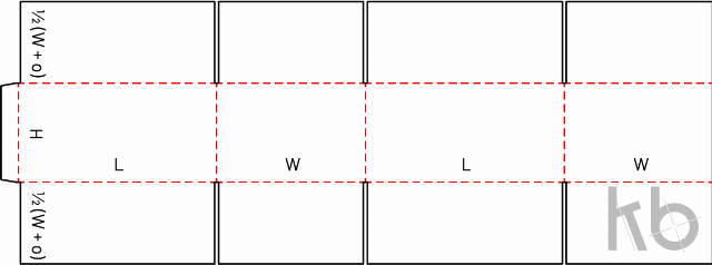 Картонная коробка с прорезями внахлест (OSC) 0202 Картонная коробка с прорезями внахлест (OSC) 0202