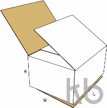 Картонная коробка с прорезями в полное перекрытие (FOL) 0203