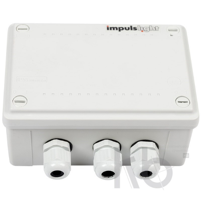 Контроллер для светодиодных лент 230 В, 1050 Вт 3 кан. х 1,6 А, 20 прогр., ДУ, IP54