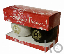 Коробка под 2 шара 100 мм по макету клиента