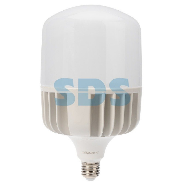 Лампа светодиодная высокомощная 100 Вт E27 с переходником на E40 9500 лм 6500 K холодный свет REXANT