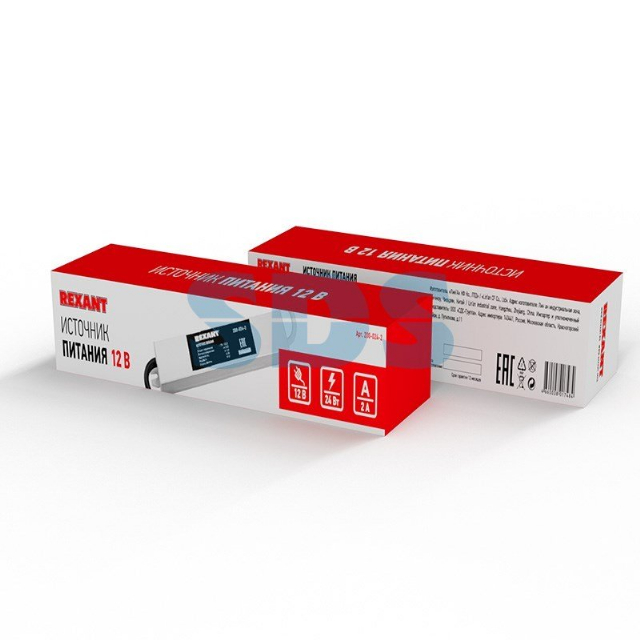 Источник питания 110-220 V AC/12 V DC 2 А 24 W с проводами влагозащищенный (IP67)