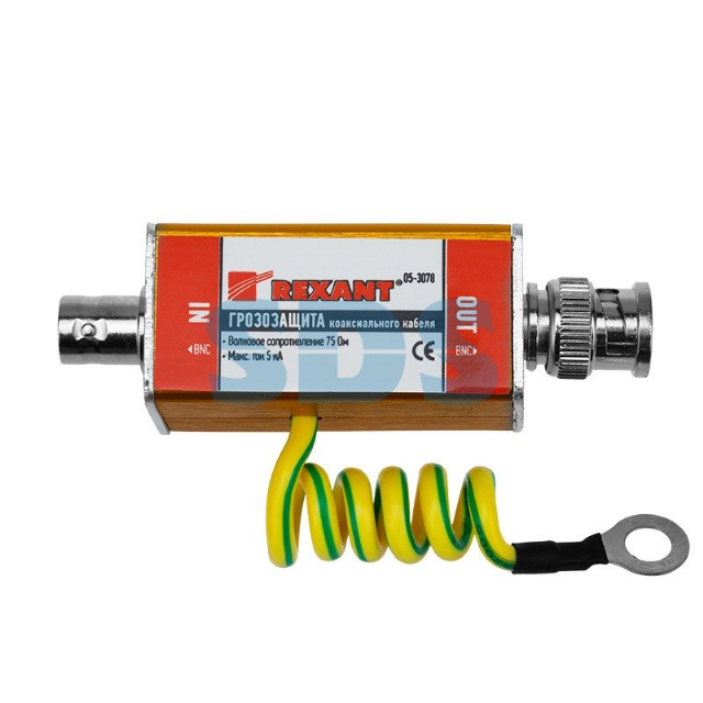 Грозозащита коаксиального кабеля BNC разъем REXANT