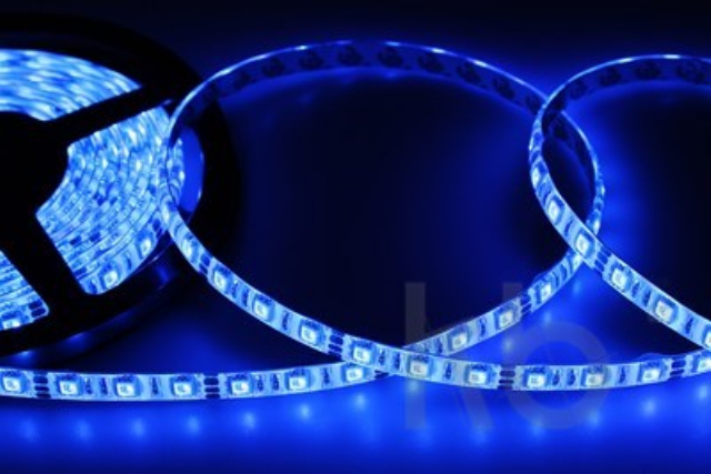 LED лента силикон, 10 мм, IP65, SMD 5050, 60 LED/m, 12 V, цвет свечения синий