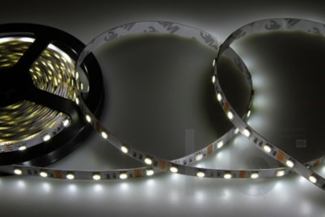 LED лента открытая, 10 мм, IP23, SMD 5050, 60 LED/m, 12 V, цвет свечения белый