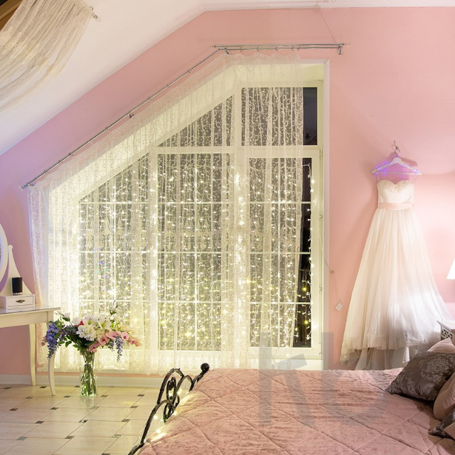 Гирлянда "Светодиодный Дождь"  2,5x2 м, свечение с динамикой, прозрачный провод, 230 В, диоды ТЕПЛЫЙ БЕЛЫЙ