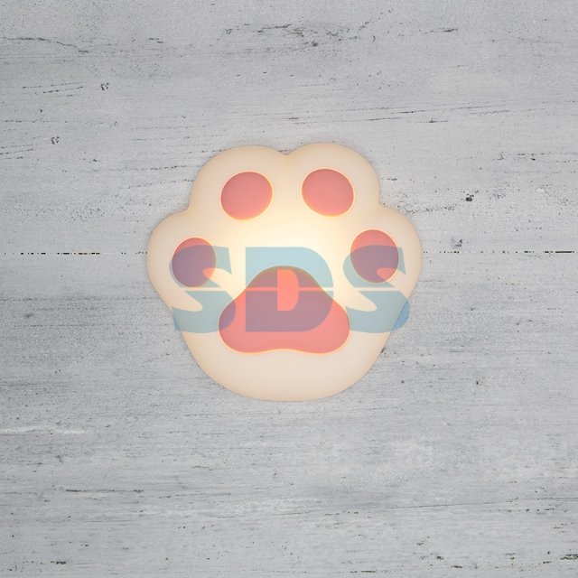 Силиконовый ночник «Кошачья лапа» розовый, NEON-NIGHT